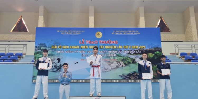 Quảng Bình giành 15  huy chương ở Giải vô địch Karate miền Trung – Tây Nguyên
