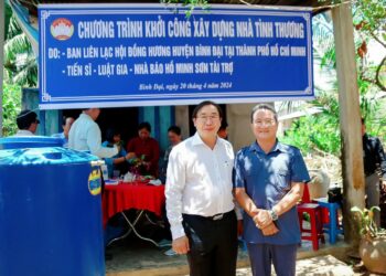 Viện IMRIC và Viện IRLIE: Thắm đượm tình người hỗ trợ xây dựng nhà tình thương tại xã Tam Hiệp (huyện Bình Đại, tỉnh Bến Tre)