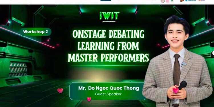 Tiktoker triệu view Thông Truyền Tin – Khách mời đặc biệt của VTALK và SFVN tại Đấu Trường Tranh Biện, Trường Quốc Tế – ĐHQGHN