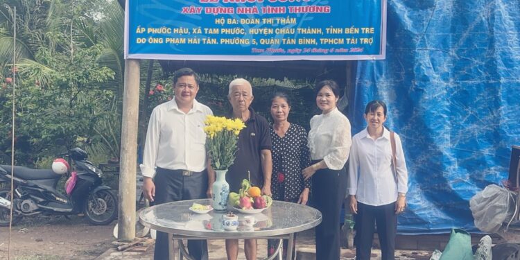 Viện IMRIC – Viện IRLIE phối hợp Tạp chí Nhiếp ảnh&Đời sống: Khởi công xây dựng nhà tình thương cho người nghèo huyện Châu Thành, tỉnh Bến Tre