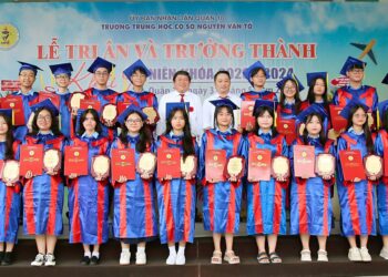 Trường trung học cơ sở Nguyễn Văn Tố tổ chức lễ “Tri ân và Trưởng thành” năm học 2023-2024