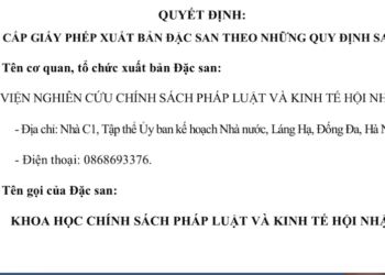 Viện Nghiên cứu Chính sách pháp luật&Kinh tế hội nhập (IRLIE) sắp ra mắt bạn đọc đặc san Khoa học chính sách pháp luật và Kinh tế hội nhập