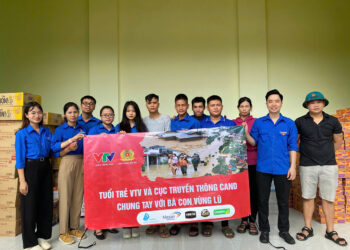 Tuổi trẻ VTV – Ngọn cờ tiên phong trong cứu trợ sau cơn bão số 3