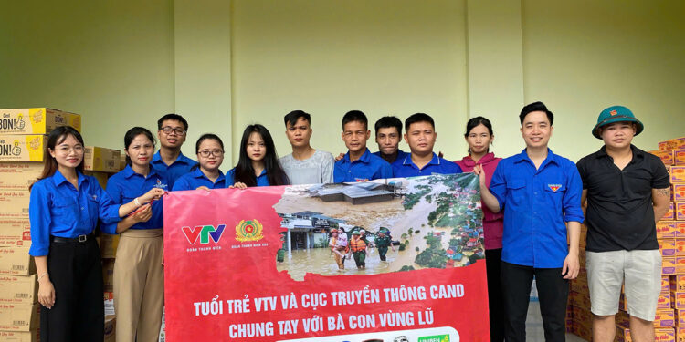 Tuổi trẻ VTV – Ngọn cờ tiên phong trong cứu trợ sau cơn bão số 3