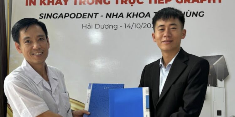 Singapodent ký kết chuyển giao công nghệ in 3D tại phòng khám Nha khoa Trần Hùng (Hải Dương)