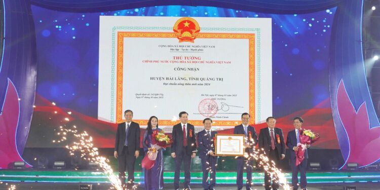 Quảng Trị: Lễ kỷ niệm 50 năm Ngày giải phóng huyện Hải Lăng và đón nhận Bằng công nhận huyện đạt chuẩn nông thôn mới