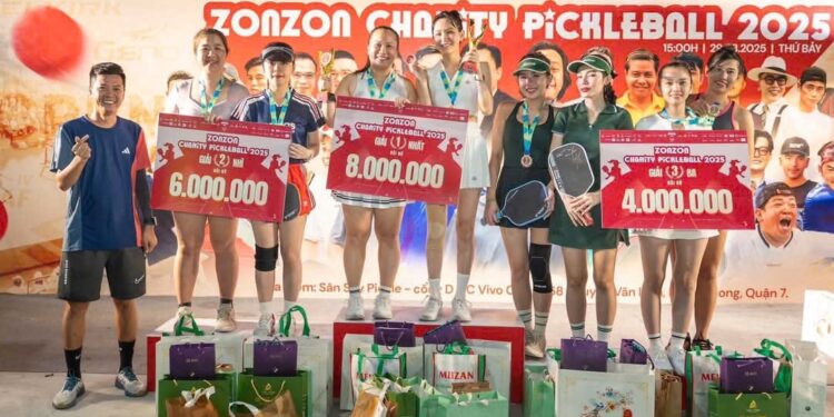 NHIỀU NGHỆ SĨ THAM GIA GIẢI PICKLEBALL CHARITY PICKLEBALL 2025