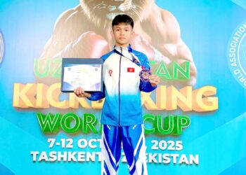 Vận động viên Võ Minh Triết giành huy chương Đồng tại giải vô địch cúp Kickboxing thế giới 2025