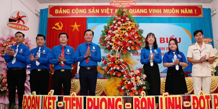 Đại hội đại biểu Đoàn TNCS Hồ Chí Minh xã Hưng Khánh Trung lần thứ I, nhiệm kỳ 2025-2030