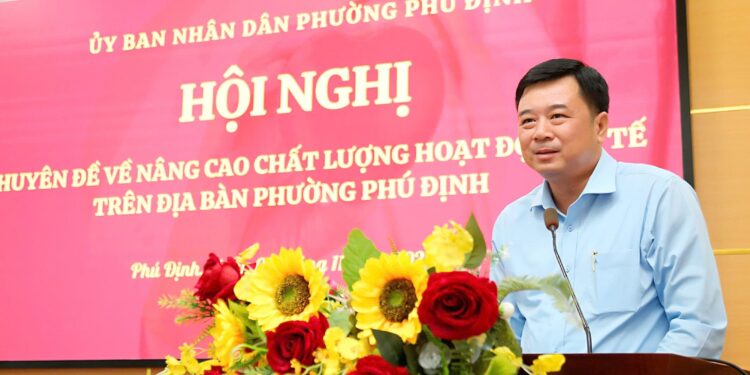 Hội nghị chuyên đề nâng cao chất lượng hoạt động Y tế phường Phú Định (TP.HCM)