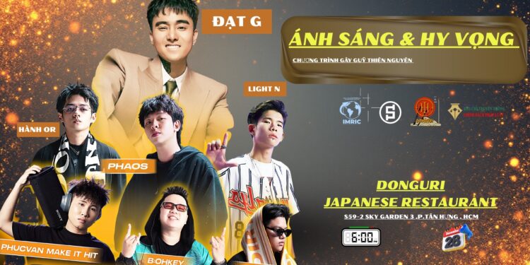 Nhà hàng Nhật Donguri chuẩn bị tổ chức đêm nhạc thiện nguyện “Ánh sáng và Hy vọng” – Bản giao hưởng rung động tình người